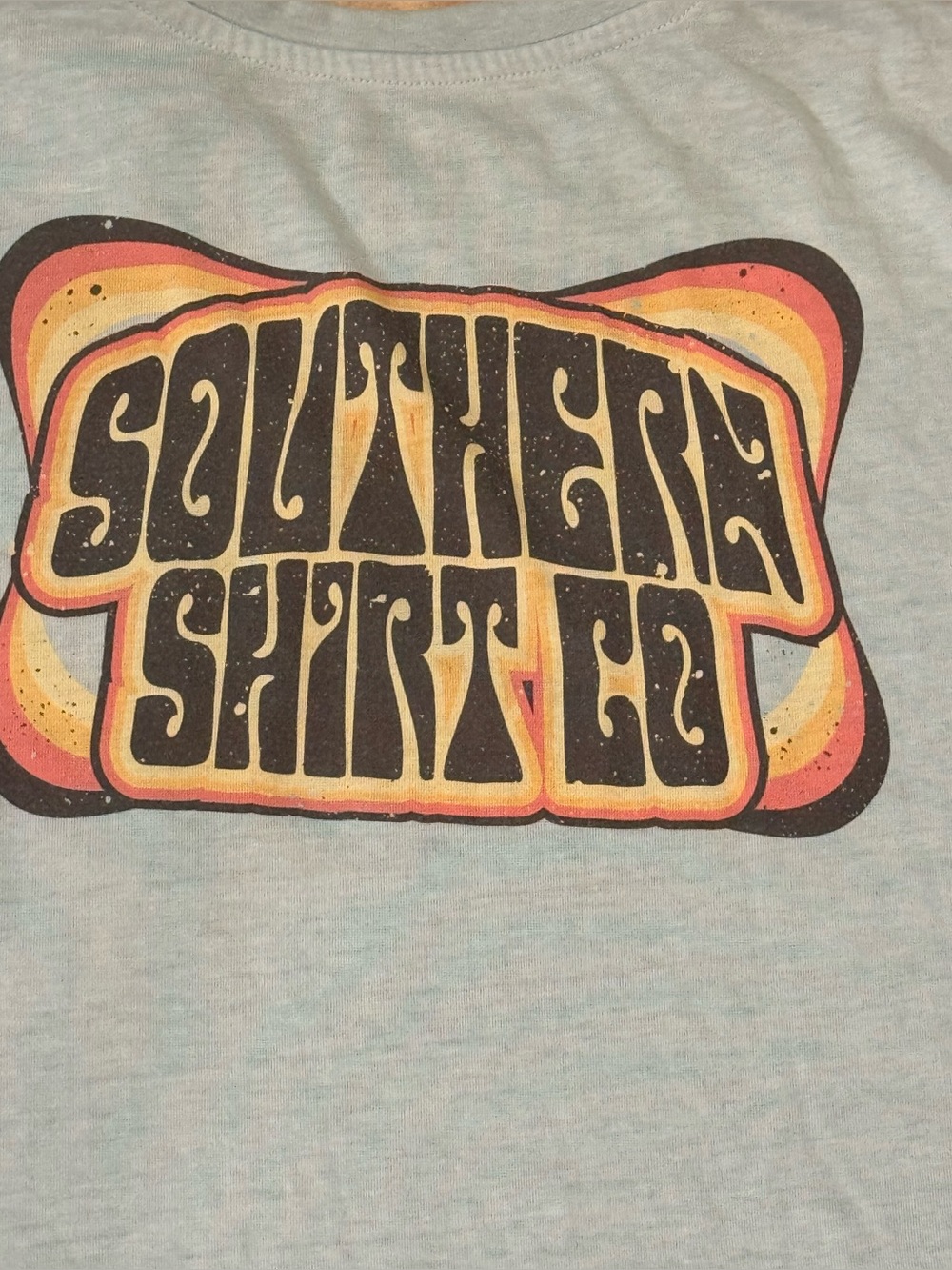 The Southern Shirt Co. long sleeve light weight light blue L/S tshirt men XL